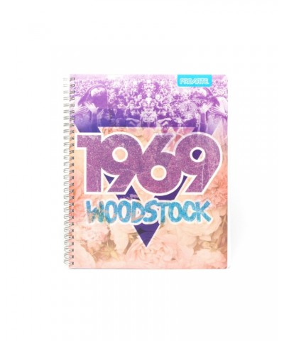 Woodstock 1969 Purple Glitter/Flower Cover Notebook $5.28 Accessories