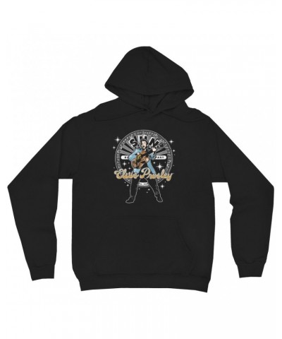 Elvis Presley Sun Records Hoodie | Singing With Record Label Logo Sun Records Hoodie $15.98 Sweatshirts