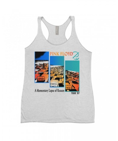 Pink Floyd Ladies' Tank Top | Fragmented Momentary Lapse Of Reason '87 Tour Shirt $13.32 Shirts