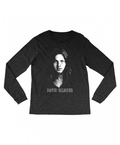 David Gilmour Heather Long Sleeve Shirt | Pink Floyd Portrait Shirt $11.98 Shirts